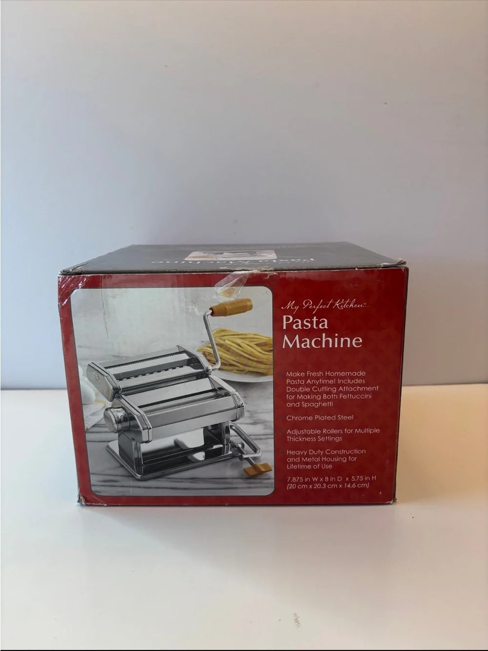 My Perfect Kitchen Pasta Machine Fettuccini Spaghetti Maker
